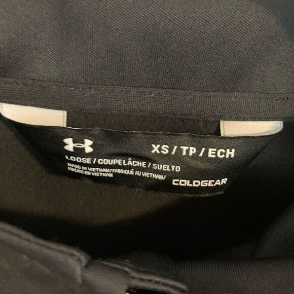 UnderArmour XS black zip up jacket coat - Picture 4 of 5